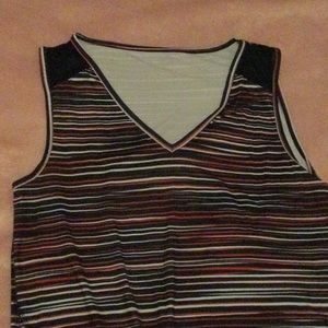 Red White Blue strip Tank Top